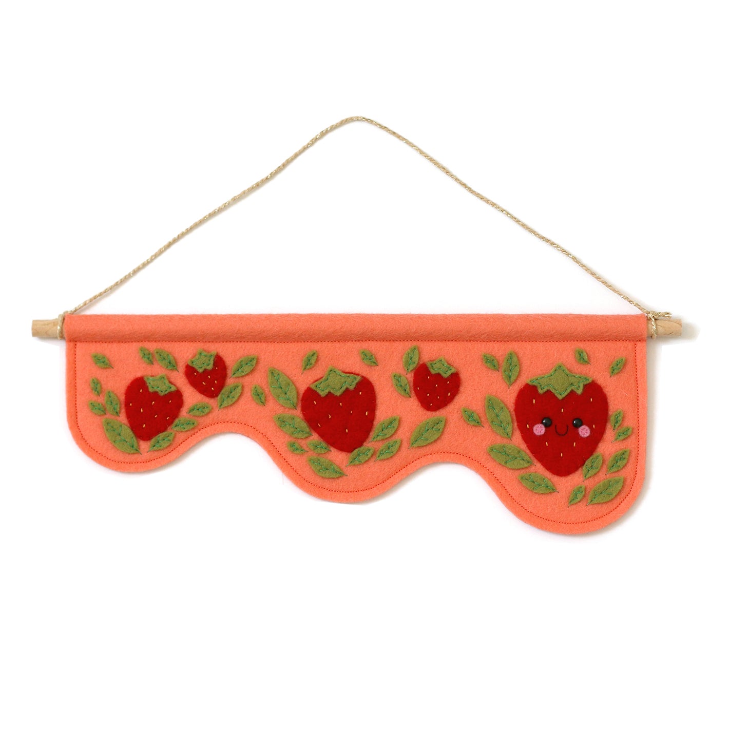 Wavy Strawberries Banner