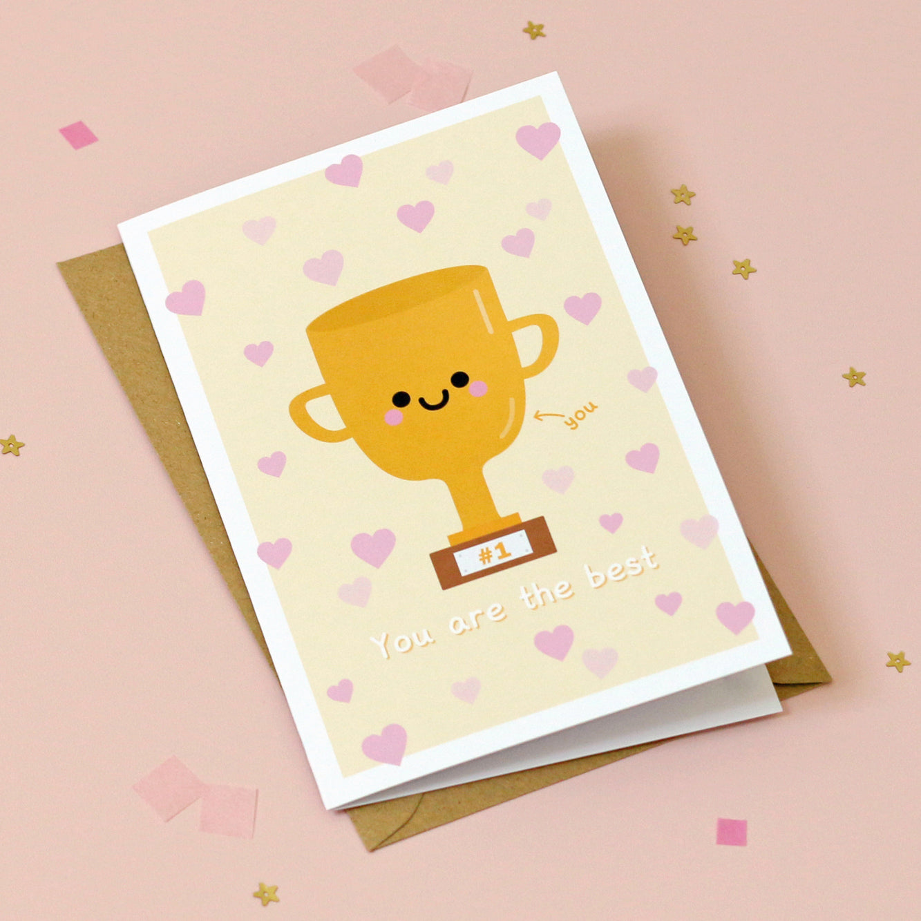 Kawaii trophy card