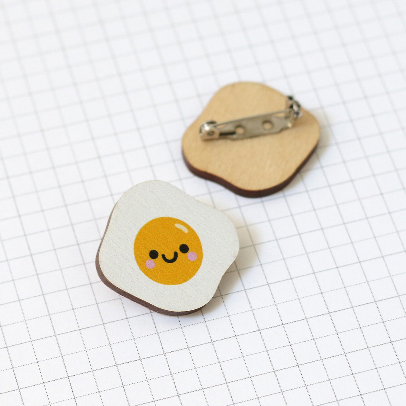 Happy Egg Pin Badge