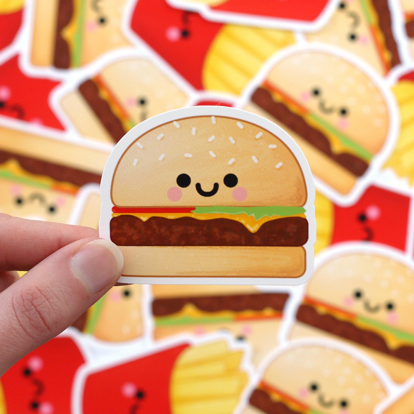 Cute Burger Sticker