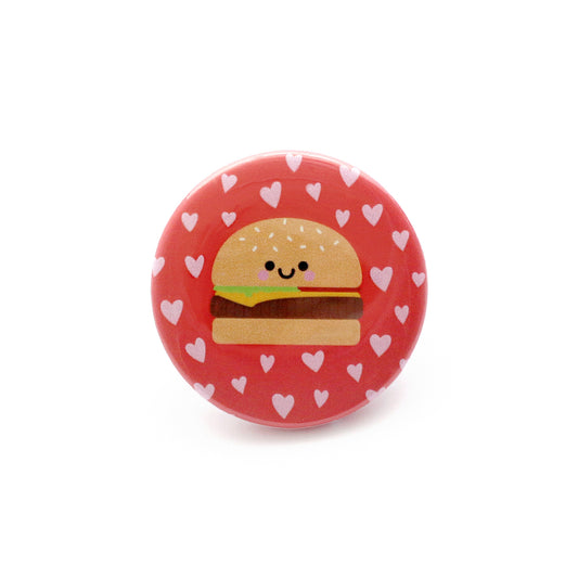 Burger Button Badge