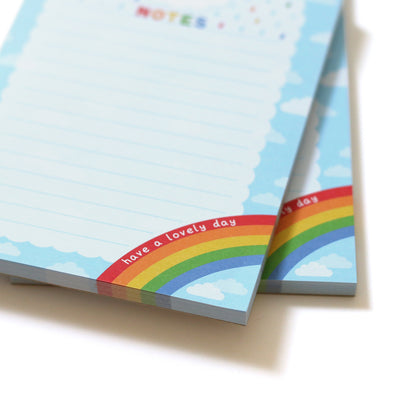 Cloud & Rainbow Notepad, A6