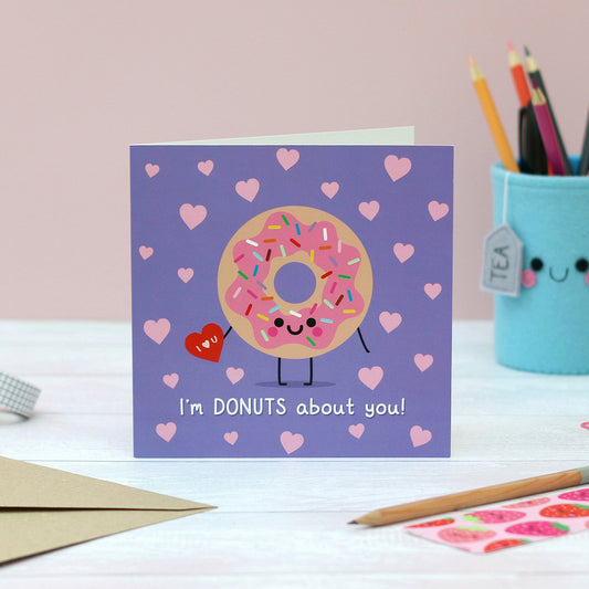 Donut Cute Anniversary Card