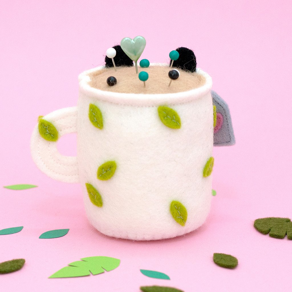 Panda felt pincushion