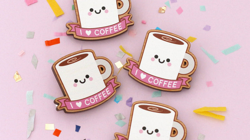 Wooden Pin Badges