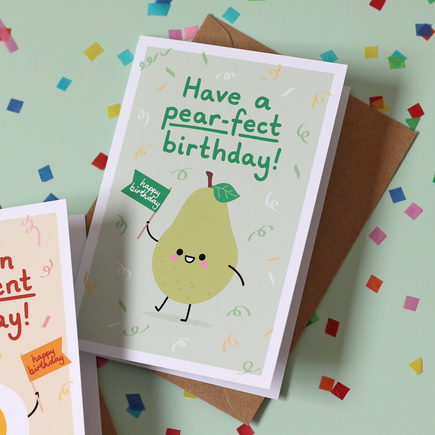 Happy Birthday Card, Perfect Pear by hannahdoodle