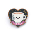 Tea Wooden Pin Badge