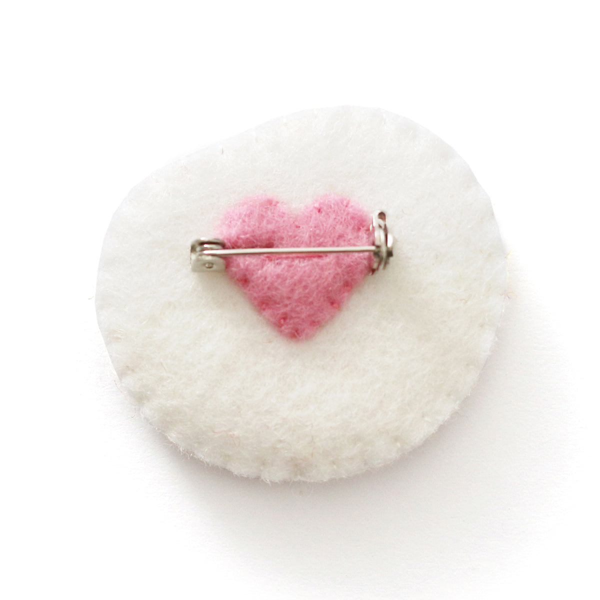 Fried Egg Felt Brooch