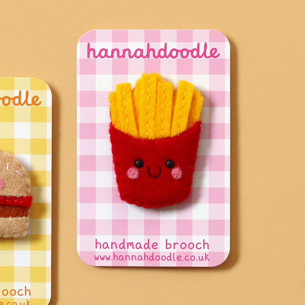 Fries Felt Brooch