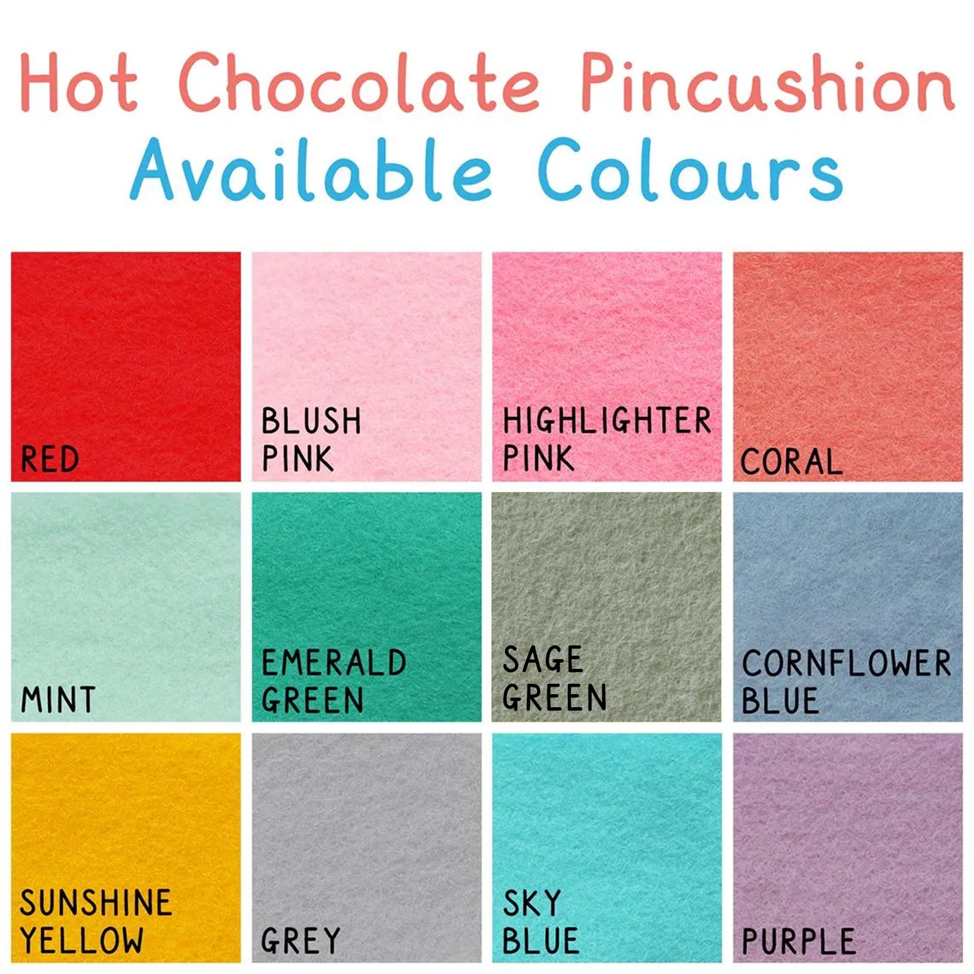Hot Chocolate Pincushion