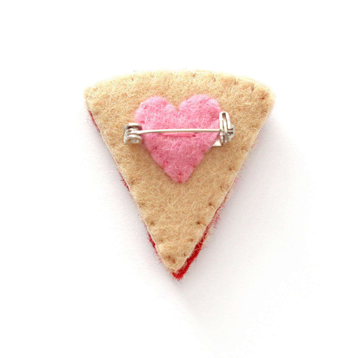 Hawaiian Pizza Felt Brooch