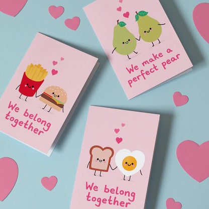 We belong together Card - Toast & Egg