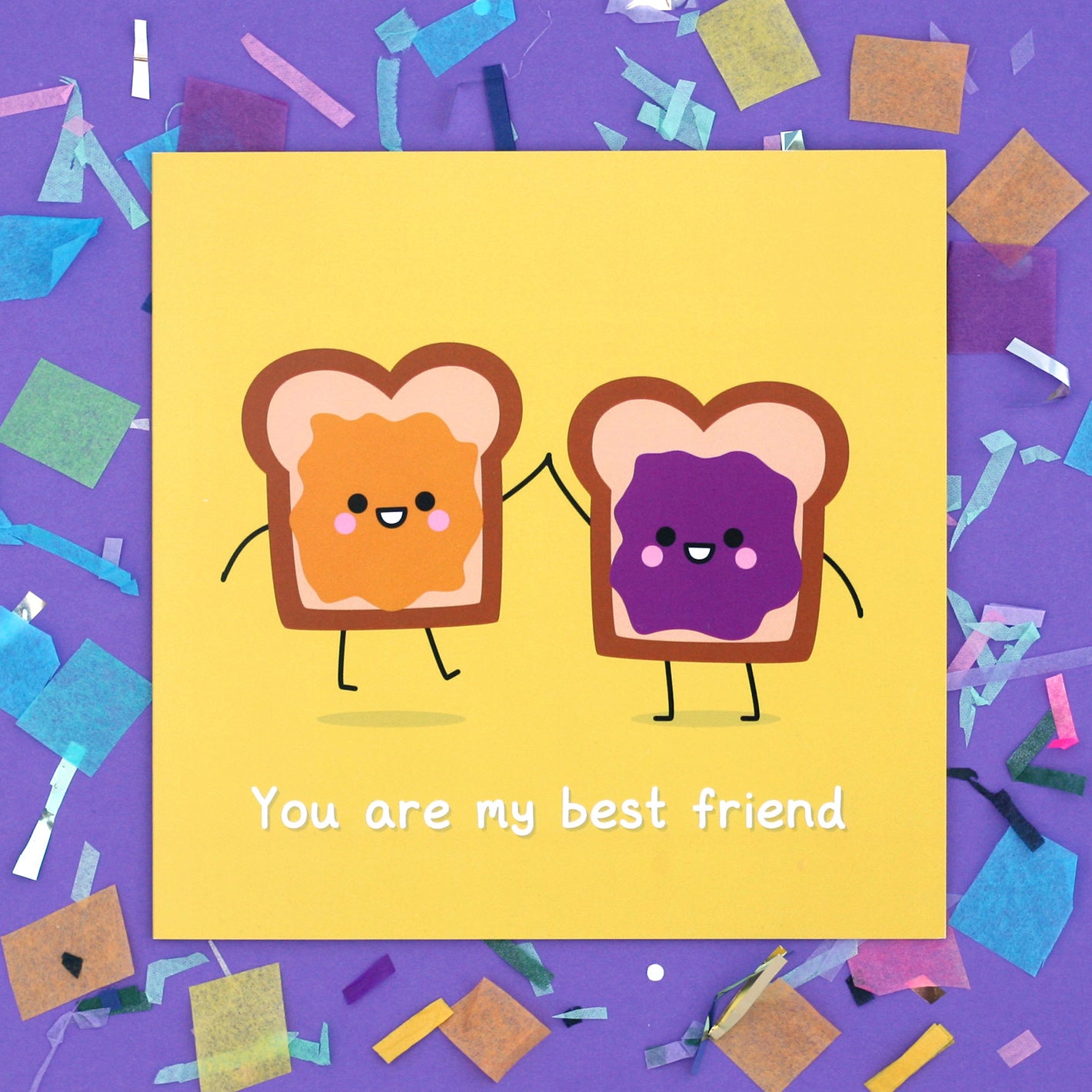 Peanut Butter and Jelly Sandwiches Best Friend Card