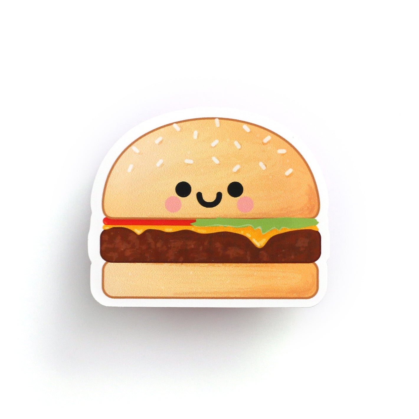Kawaii Burger Sticker hannahdoodle