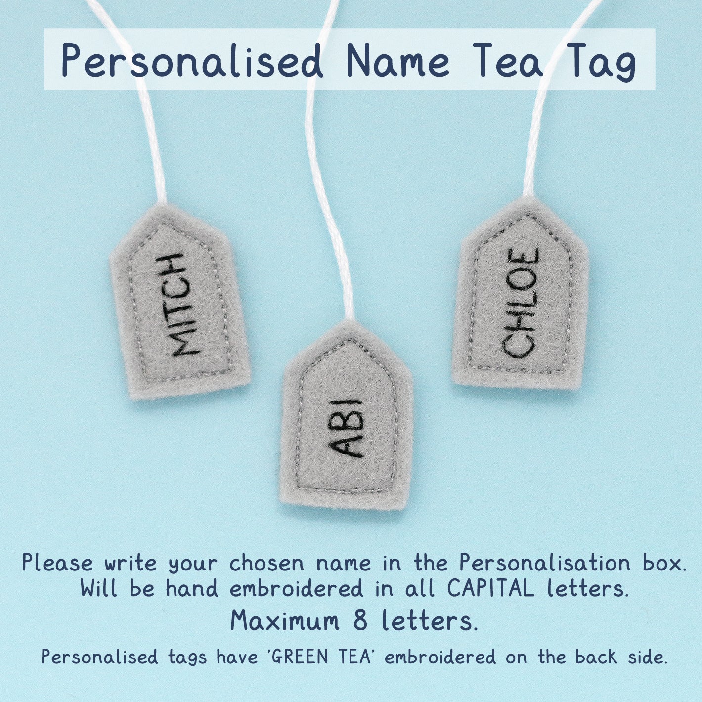 Personalised Green Tea Teacup Pincushion