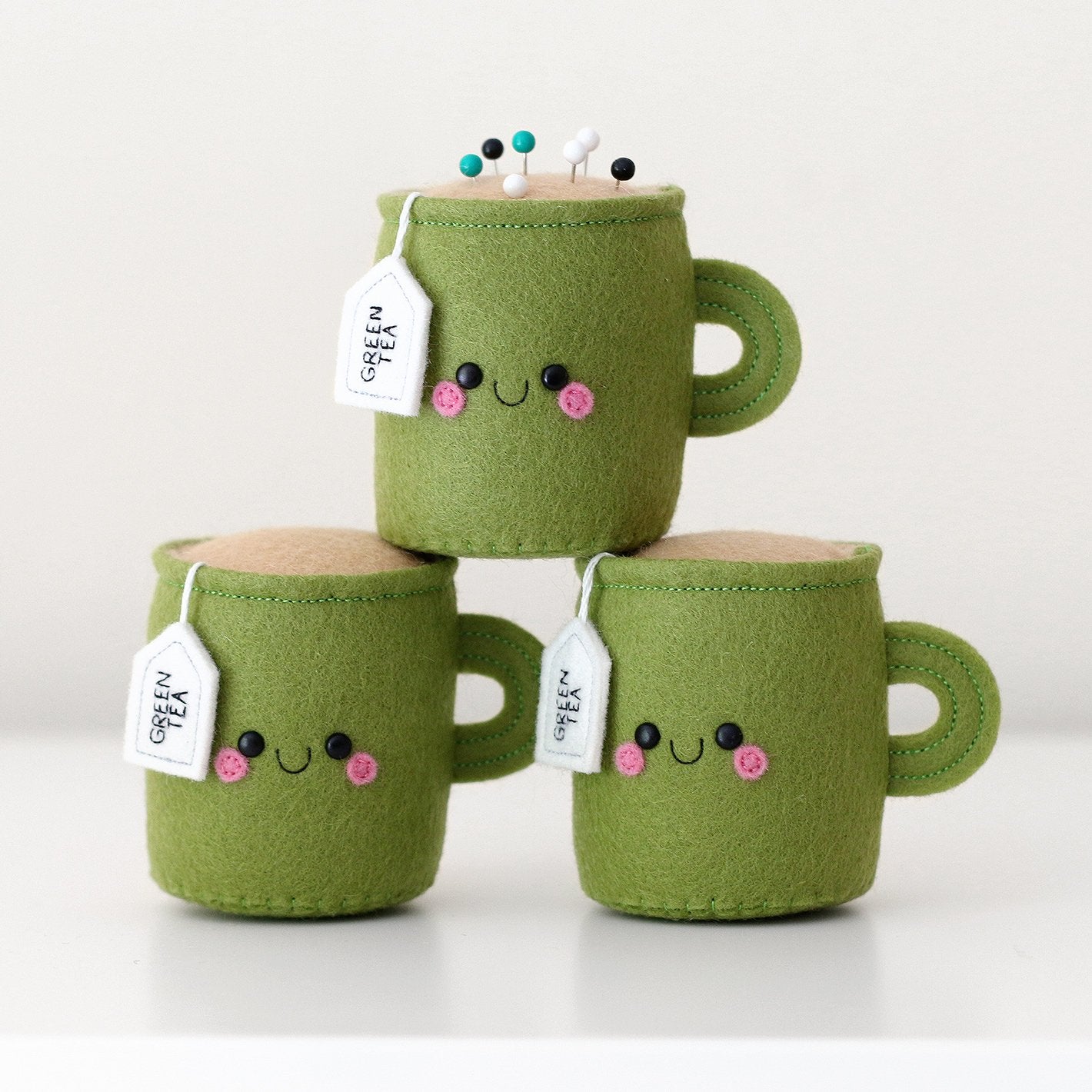 green tea pincushions by hannahdoodle
