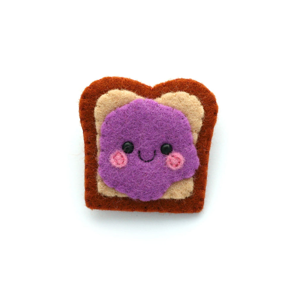 Jelly Sandwich Felt Brooch hannahdoodle