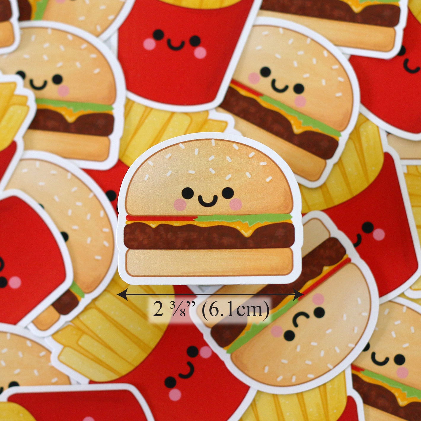 Cute Burger Sticker