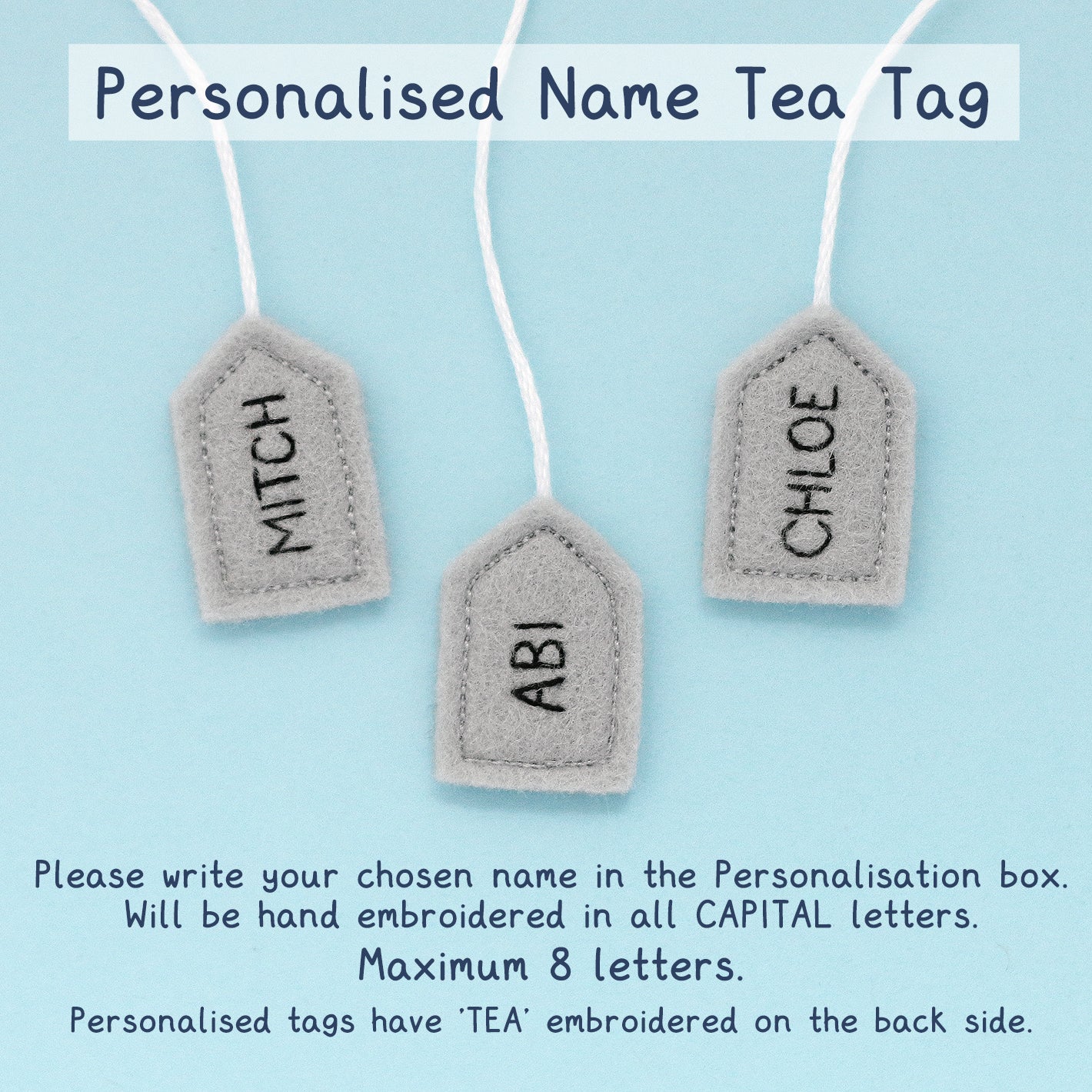 Personalised Mint Teacup Pincushion