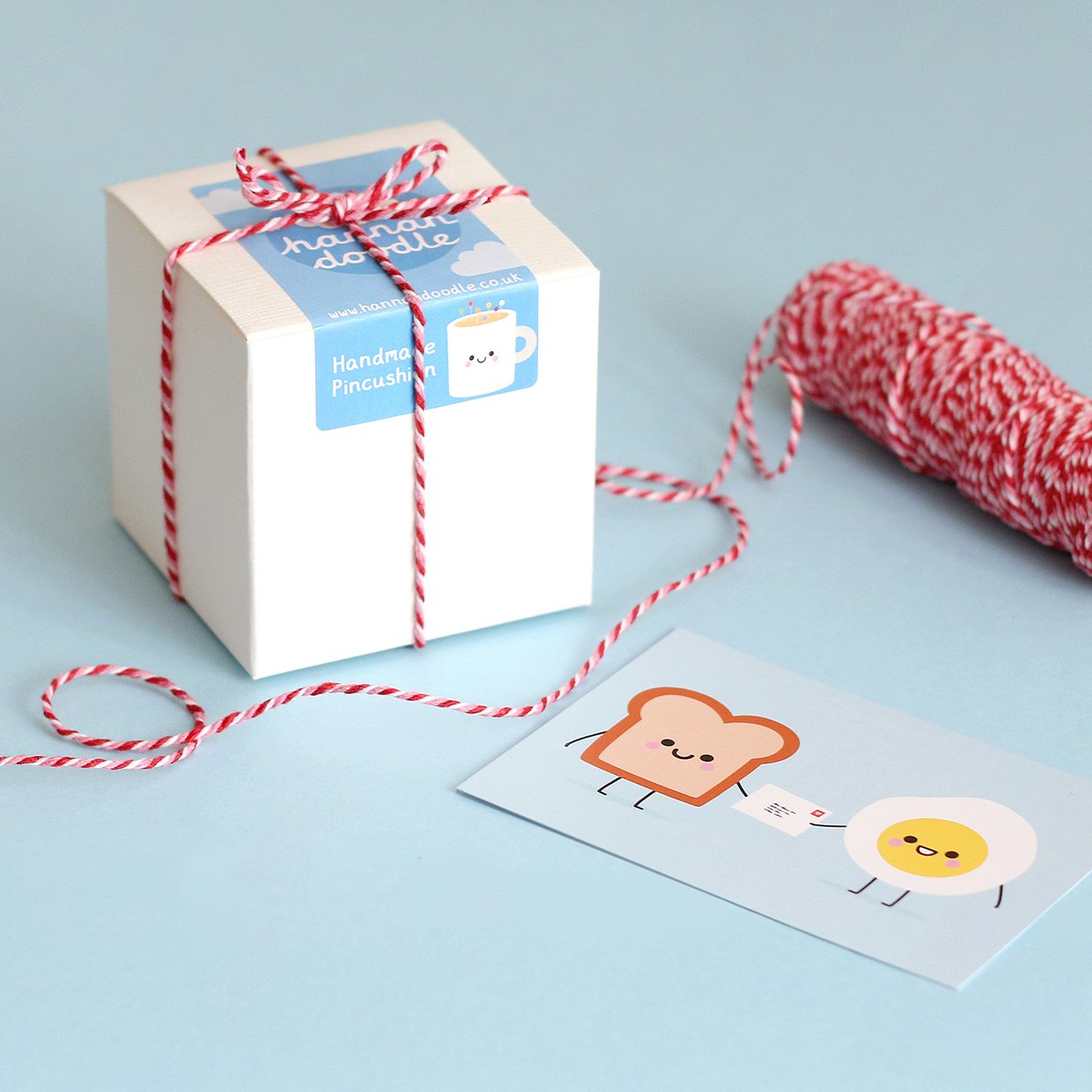 Pincushion Packaging Box with Twine