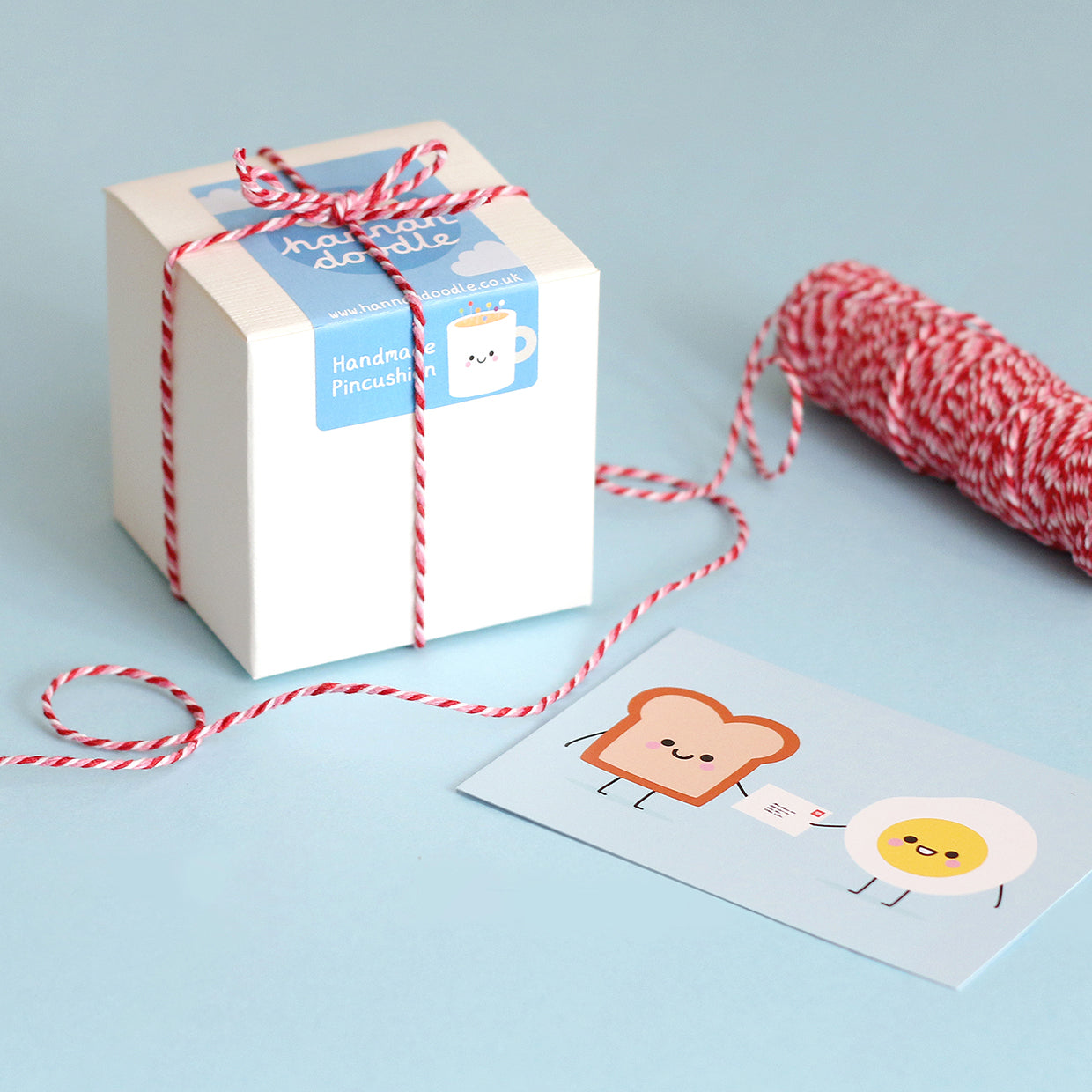 Pincushion Packaging Box with Twine