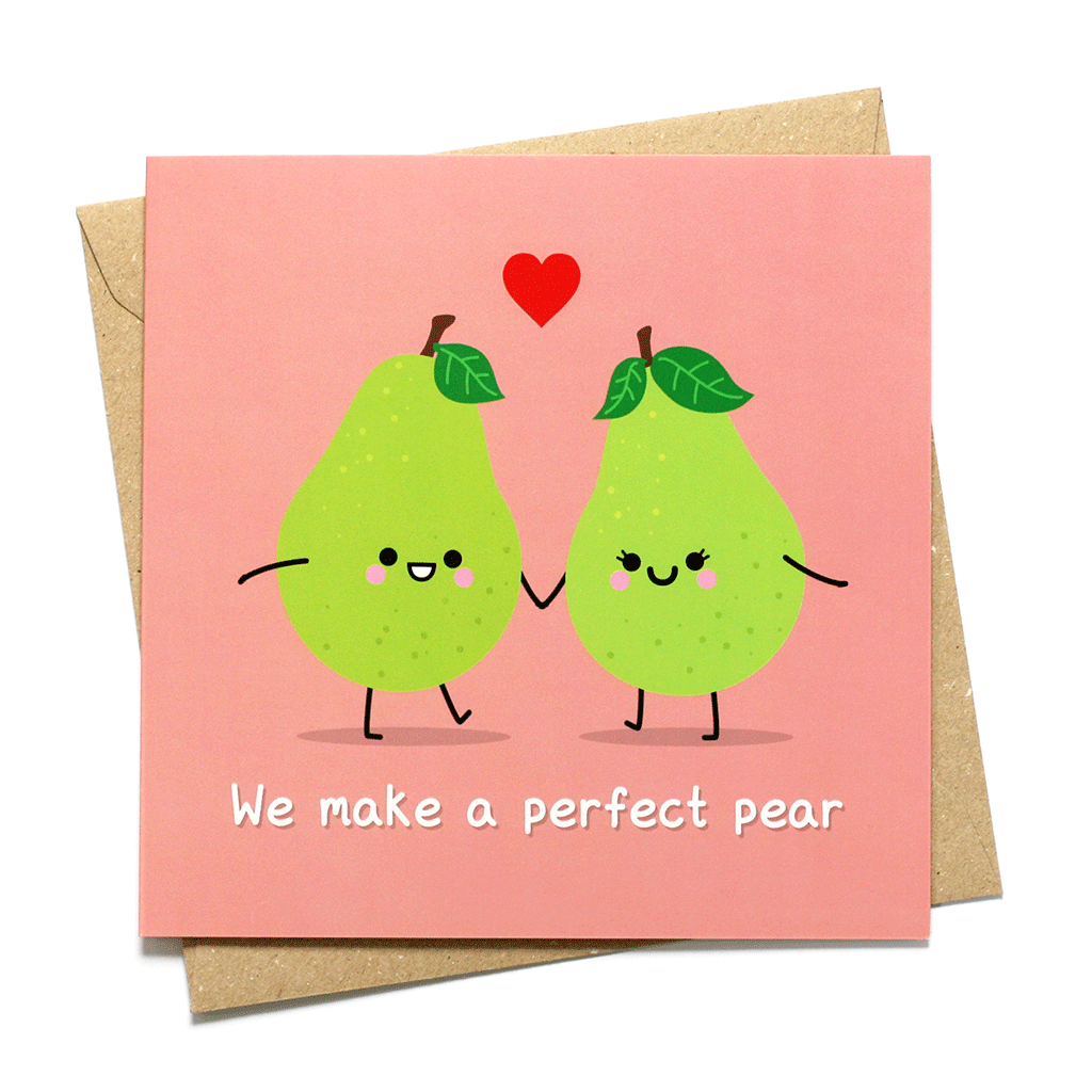 we make a perfect pair love card hannahdoodle