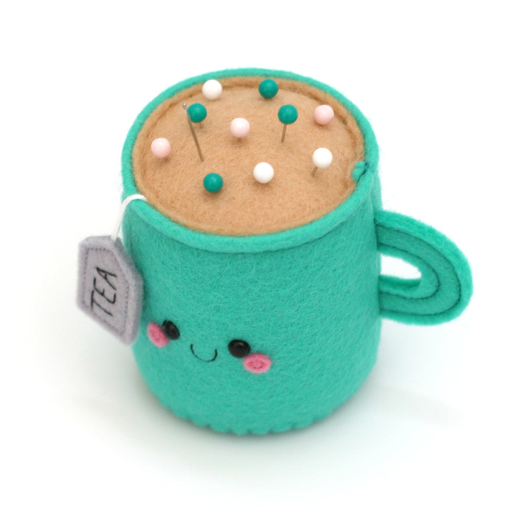Cute teacup pincushion