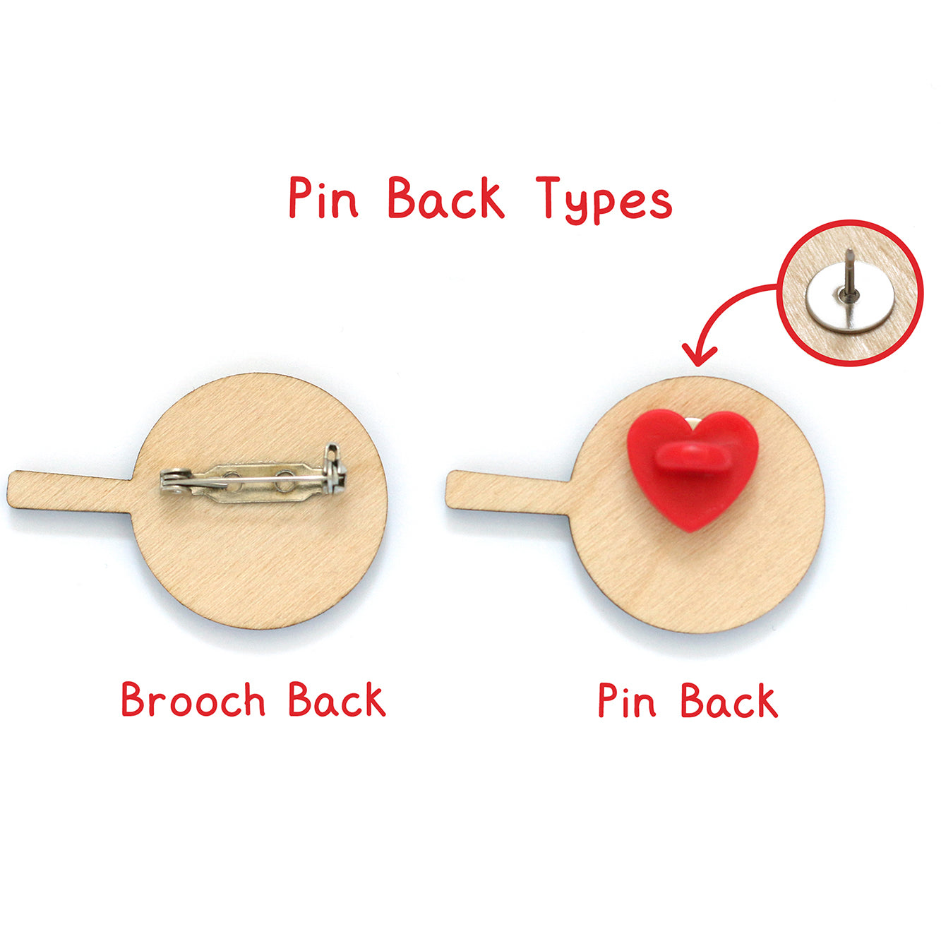 Pin back Types for Frying Egg Pan Brooch