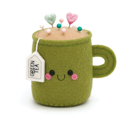 Green Tea cute pincushion by hannahdoodle