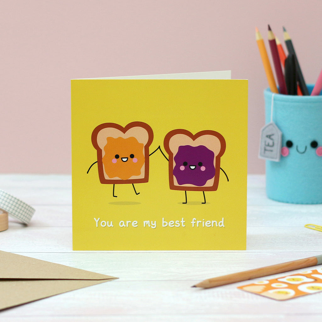 Peanut Butter and Jelly Sandwiches Best Friend Card