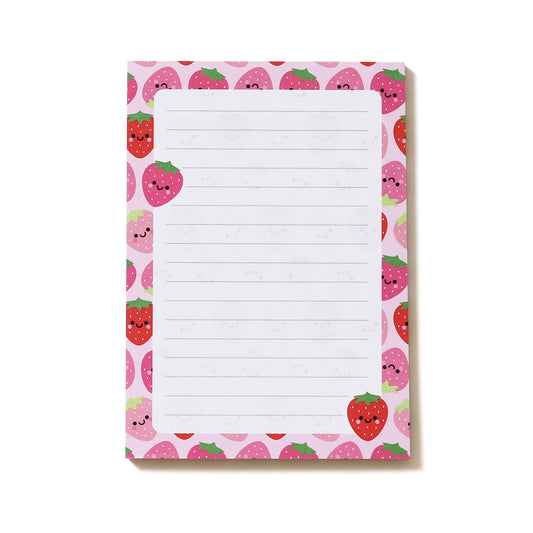 Strawberries Notepad, A6