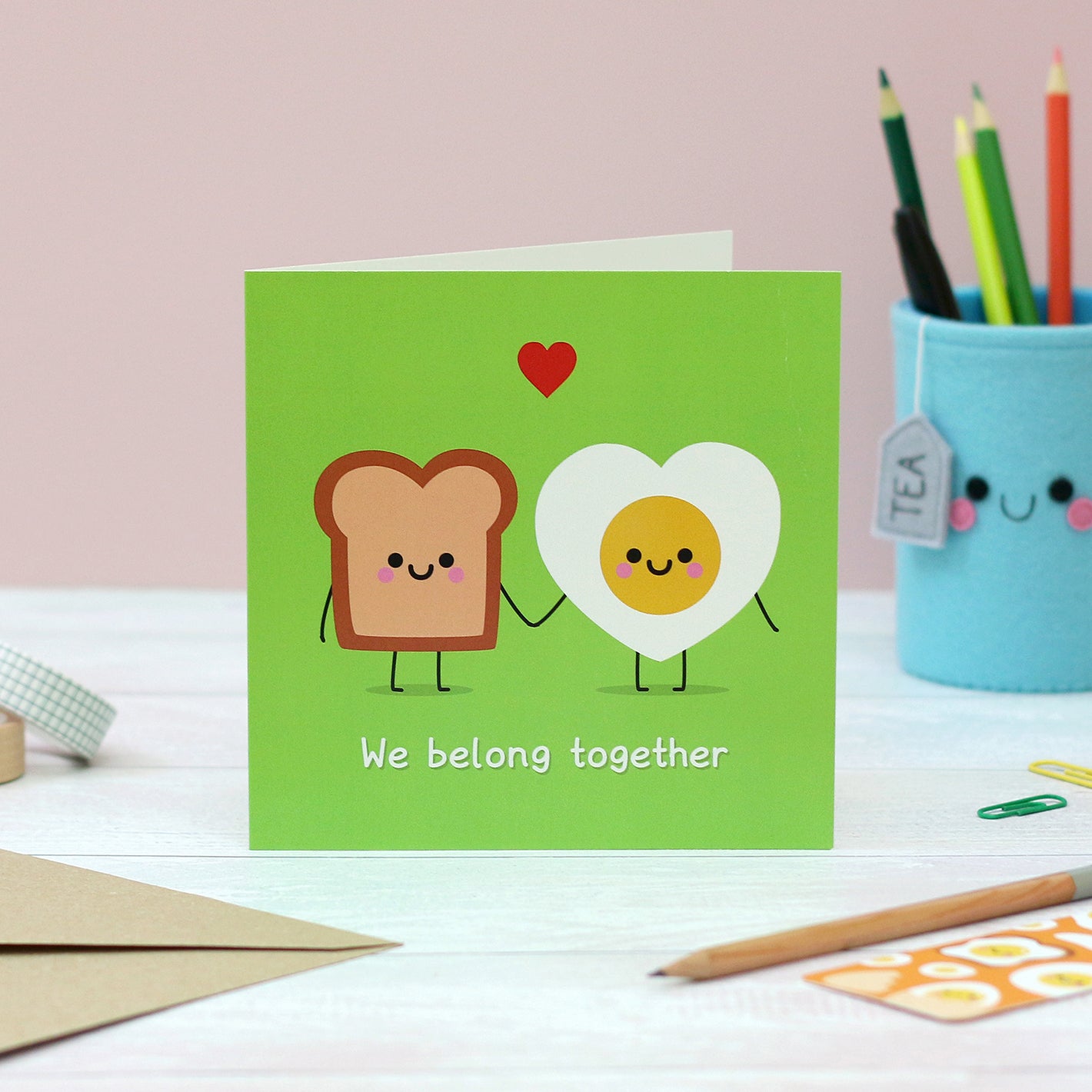 Toast and Egg Anniversary Card